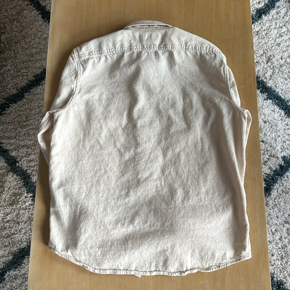 Banana Republic Off-White Button-Up Shirt